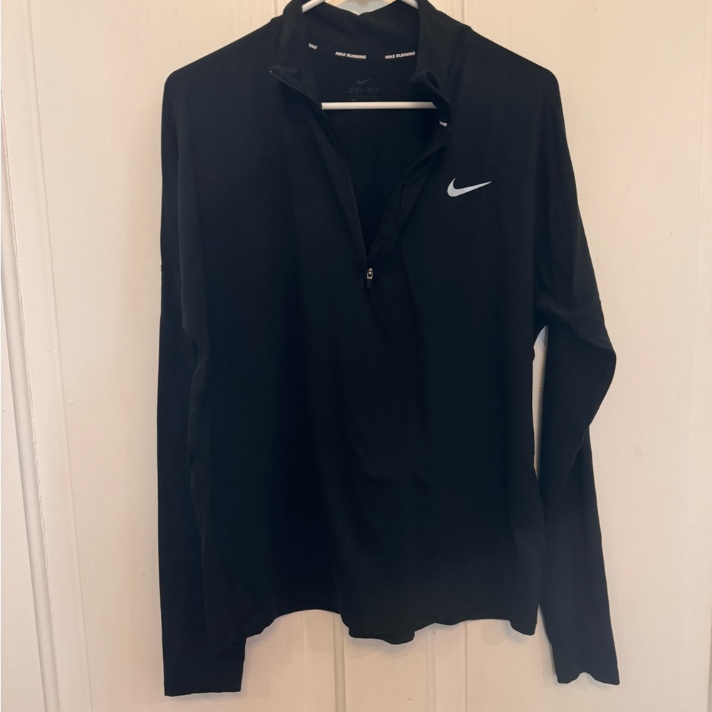 Nike Running Dri Fit 1/4 Zip Top Size Large